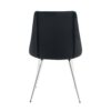 Modern Velvet Dining Chair With Chrome Metal Legs For Home And Office (Set of 4) - Black - Image 13