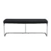 Shoe Changing Bench With Silver Metal Legs For Versatile Use - Black - Image 20