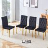 Legs Complement The Velvet Chair (Set of 4) - Black - Image 5