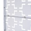 Outdoor & Indoor Privacy Screen Metal Privacy Screen, Freestanding Decorative Privacy Screen For Deck Balcony, Privacy Fence Panels - White - Image 9