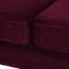 Jack - Modern Tuxedo Tufted Sofa - Burgundy - Image 7
