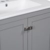 Bathroom Vanity With Single Sink, Combo Cabinet Undermount Sink, Bathroom Storage Cabinet With Two Doors And A Drawer, Soft Closing, Multifunctional Storage, Solid Wood Frame - Gray - Image 21
