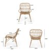 Monsoon Outdoor Accent Chair With Open Weave Design - Light Brown - Image 3
