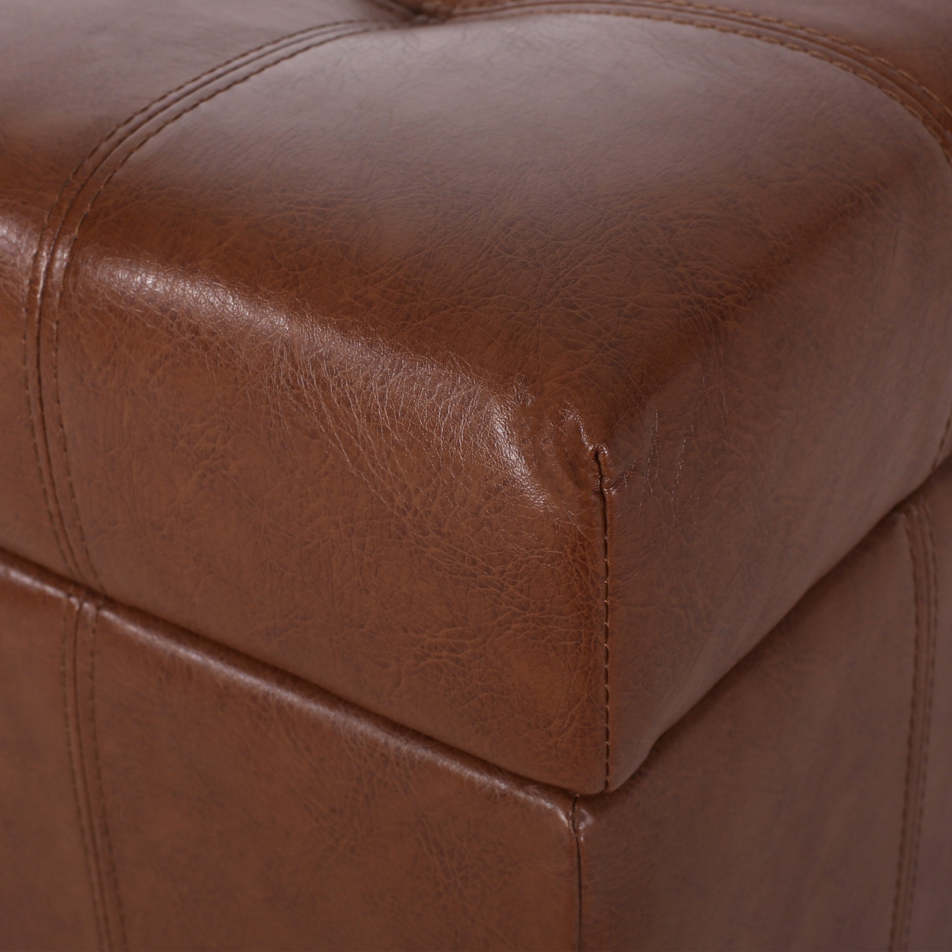 Storage Ottoman For Living Room, Bedroom - Light Brown - Image 13