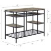 Lona - Kitchen Island - Rustic Oak / Black - Image 7
