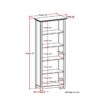 Amherst - 5 Shelf Bookcase - White - Image 2