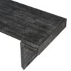 American Vintage Industrial Coffee Table, Premium Reclaimed Wood Texture, Double Tier Structure - Antique Black - Image 12
