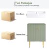 Bathroom Vanity, Combo Cabinet, Bathroom Storage Cabinet, Single Ceramic Sink, Right Side Storage - Green - Image 11