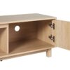 Modern Fluted Door Minimalist TV Stand For TVs Up To 80" - Coastal Oak - Image 2