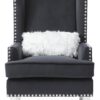 Elegant Traditional Accent Chair - Black - Image 3