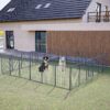 Dog Playpen Foldable 24 Panels Dog Pe Height Pet Enclosure Dog Fence Outdoor With Lockable Door For Large / Medium / Small Dogs, Puppy Playpen, RV, Camping Pet Fence - Black - Image 9