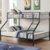 Caius - Twin Long Queen Bunk Bed - Gun - Image 9
