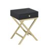 Coleen - Accent Table - Black / Brass - Image 2