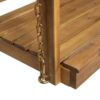 Tambora - Porch Swing Acacia Wood Slat Design - Teak - Image 11