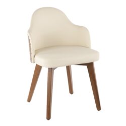 Ahoy - Mid-Century Chair - Walnut / Cream