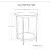 Jenna - Round Side Table - Natural - Image 9