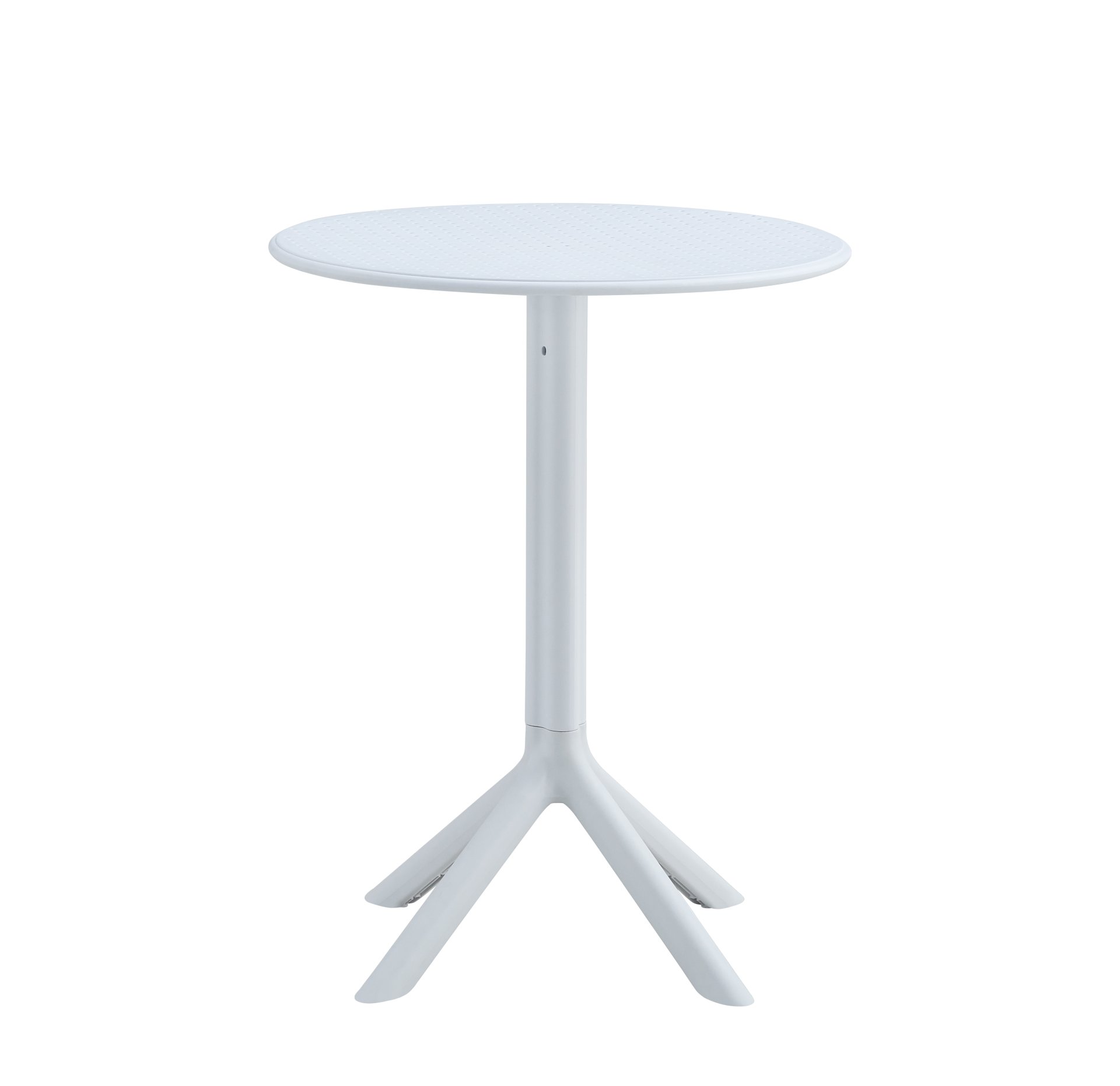 3 Piece Set, Plastic Arm Chair, Bistro Grs Premium Ocean Plastic - White - Image 2