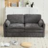 Cozy Upholstered Loveseat Sofa Oversized Comfy Comfy Cloud Sofa Double Cushion Loveseat Sofa Plush Cushion Sofa Couch For Living Room - Gray - Image 9