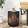 Outdoor Lightweight Concrete Side Table - Copper - Image 2