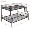 Full Long Over Queen Metal Bunk Bed - Black - Image 11
