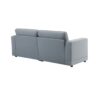 Modern Square Arm Sofa With Soft Velvet Upholstery, Deep Cushions, Sturdy Legs - Gray - Image 11