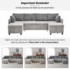 Sectional Sofa Pull Out Sofa Bed Versatile Sofa Sleeper With Large Storage Space, Two USB Ports And Two Cup Holders For Living Room - Gray - Image 8