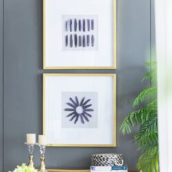 Grace Purple Agate Shadow Boxes Wall Art (Set of 2) - Multicolor