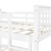 Full Over Full Bunk Bed With Ladder For Bedroom, Guest Room Furniture - White - Image 7