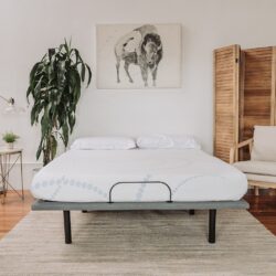 8" Full Memory Foam Mattress - White, Light Blue