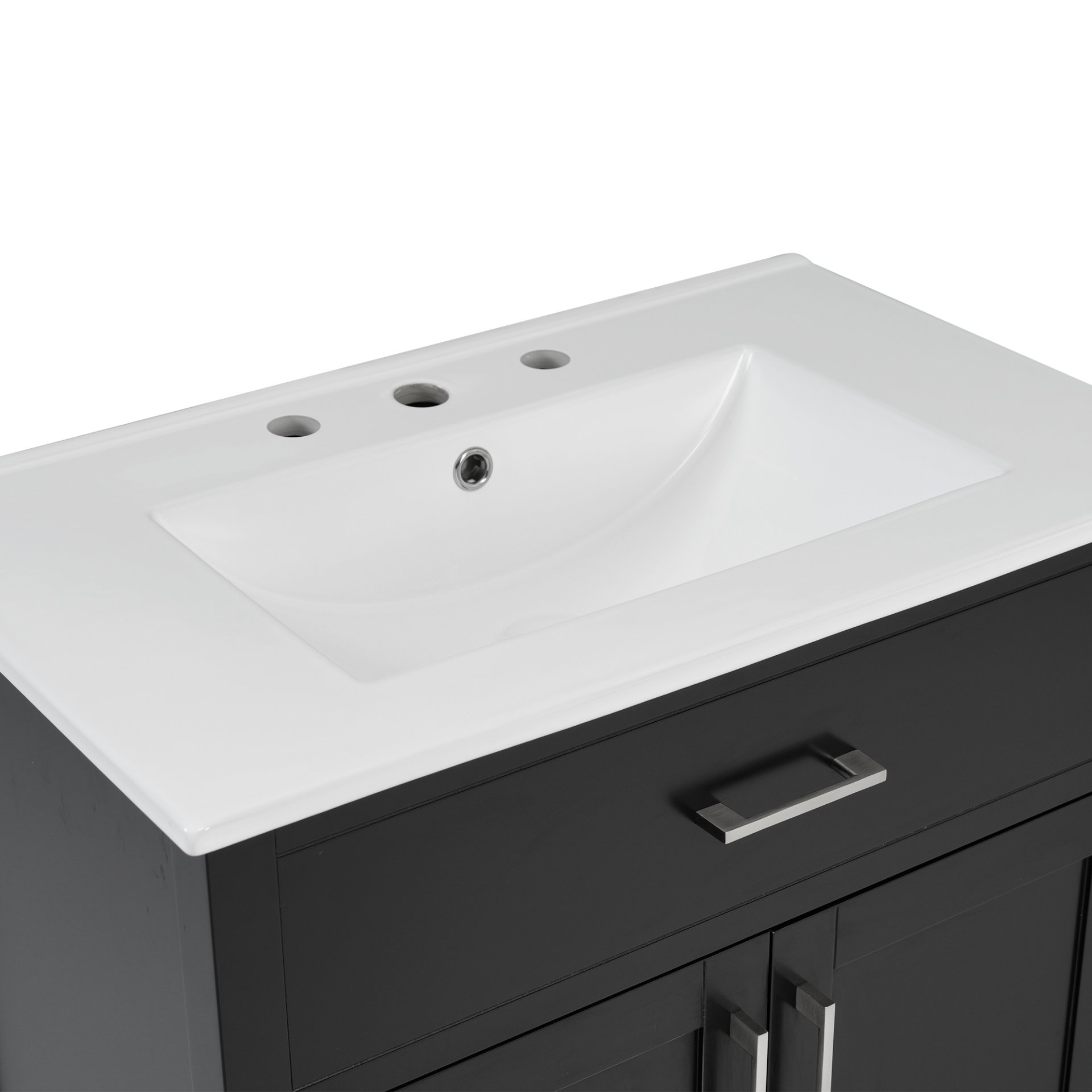 Bathroom Vanity With Sink And Ample Storage, Rectangular Undermount Sink - Black - Image 19