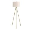 Lighting, Floor Lamp, Brass Metal, Contemporary - Ivory - Image 9