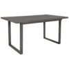 6 Pieces Family Furniture, Solid Wood Dining Room Set With Rectangular Table & 4 Chairs With Bench - Gray - Image 9