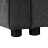 L-Shaped Sofa Convertible Sofa Bed Pull Out Sofa Sleeper With Two Back Pillows, Two USB Ports And Two Power Sockets For Living Room - Gray - Image 24