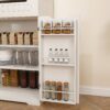 Modern Farmhouse Buffet Cabinet With Hutch Kitchen Storage Sideboard With Drawers & Barn Doors - White - Image 10