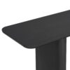 Console Table With Curved Corners And U Base Design - Natural Wood Veneer - Black - Image 8