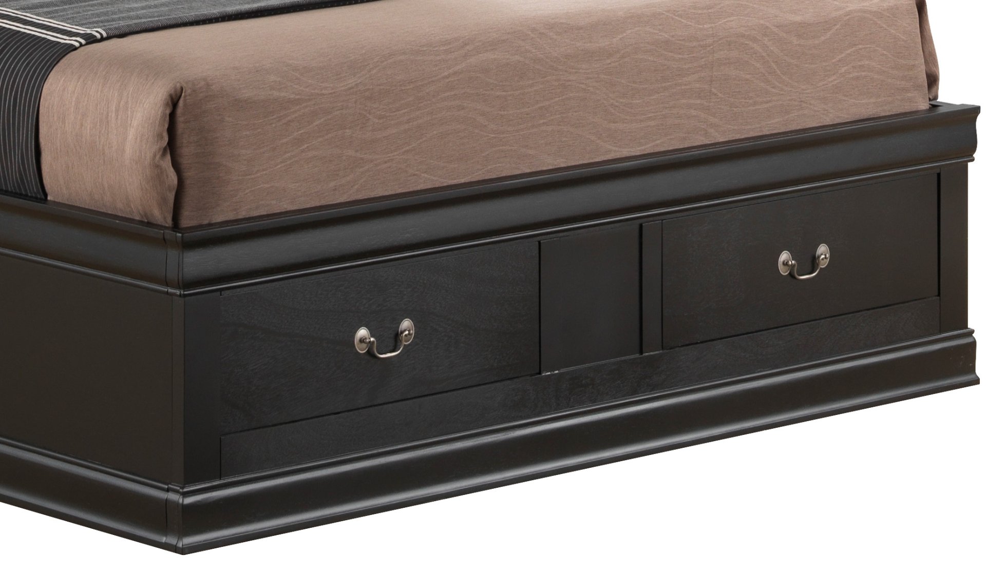 Louis Phillipe - King Elegant Storage Bed - Black - Image 5