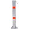 Steel Parking Bollard Pole Barrier With Lock,Square Design - Gray - Image 4