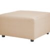 Cleo - Modular Upholstered Patio Ottoman Axroma Olefin - Almond Beige - Image 7