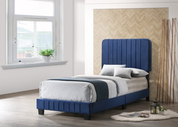 Lodi - Twin Bed - Navy Blue