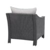 Stylish Outdoor Antibes Armchair Set With Water Resistant Cushions - Gray - Image 7