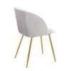 Fran - Pleated Waves Contemporary Chair (Set of 2) - Gold / Pleated Silver Waves - Image 4