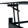 Glass Lift Top Coffee Table, Modern Simple 2-Layer Tempered Glass Coffee Table For Living Room - Black - Image 15