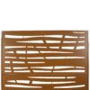 Outdoor & Indoor Metal Privacy Screen 76" H×48" W, Freestanding Decorative Screen For Deck Balcony Patio - Brown - Image 6