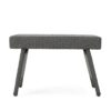 Outdoor Wicker Table With Rectangular Tabletop - Gray - Image 4