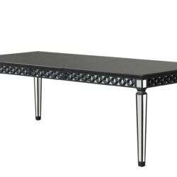 Varian II - Mirrored Dining Table - Black