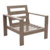 Club Chair, Wood Grained - Light Brown - Image 6