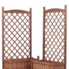 Raised Garden Bed With Trellis 2 Pack, Outdoor Planter Box & Plant Stand With Climbing Racks - Brown - Image 17