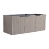 Contemporary 48" Wall Mounted Bathroom Vanity With 3 Soft Close Doors - Khaki - Image 8