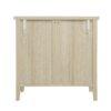 Rattan 2 Door Cabinet, Suitable For Bedroom - Natural - Image 8