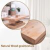 Modern Rustic Coffee Table, Rectangular Center Table For Living Room - Natural Wood Wash / Rustic - Image 10